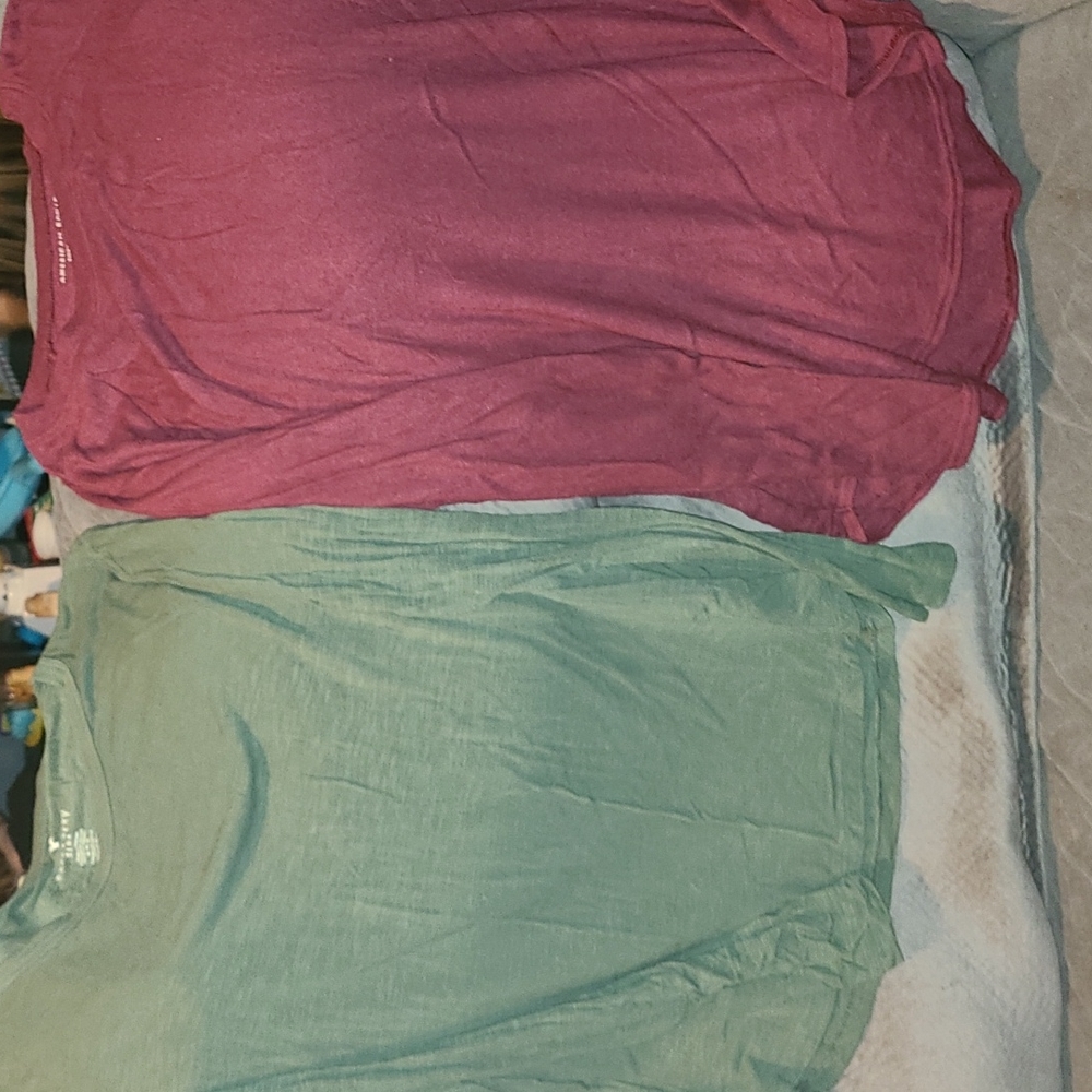 2 American eagle long sleeve shirts